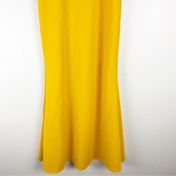 LULUS Infinite Glory Golden Yellow Adjustable Strap Lined Mermaid Maxi Dress - Picture 5 of 13